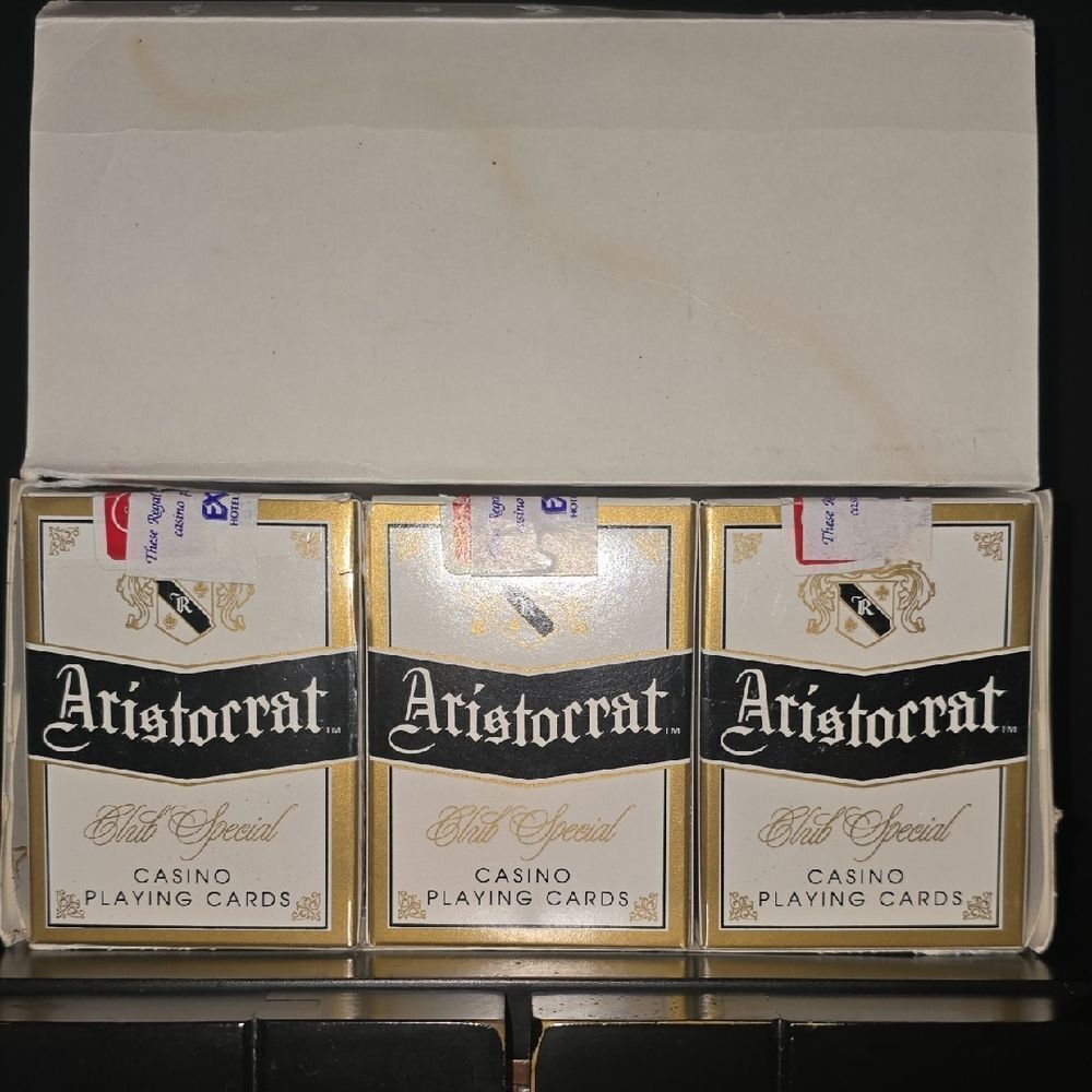 ARISTOCRAT Rare Vintage Playing Cards! Sealed For Casino EXCALIBUR Las Vegas!